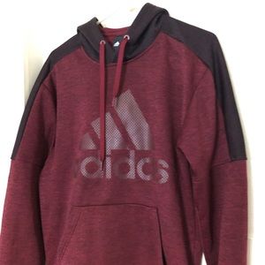 Adidas burgundy hoody
